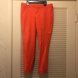 Banana Republic orange Sloan fit pants